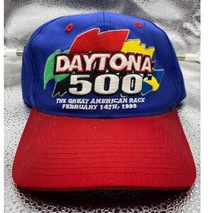 Vintage CFS Daytona 500 Hat‎ Mens OSFA Blue Red Snapback 1999 NASCAR Racing Cap